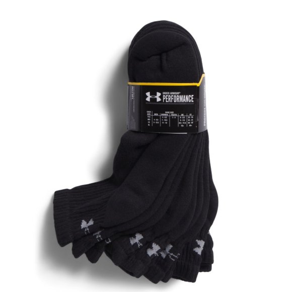 Under Armour Other - NWT Under Armour 6pk Cotton Charged Quarter Socks
